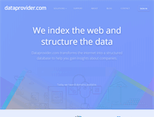 Tablet Screenshot of dataprovider.com